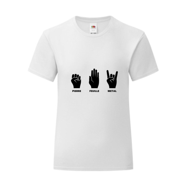 T-shirt léger - Fruit of the loom 145 g/m² (couleur) - Pierre Feuille Metal