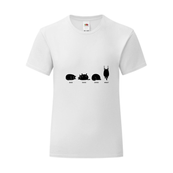 T-shirt léger - Fruit of the loom 145 g/m² (couleur) - Journée type