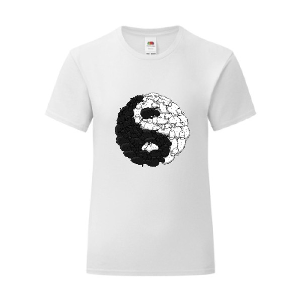 T-shirt léger - Fruit of the loom 145 g/m² (couleur) - Mouton Yin Yang