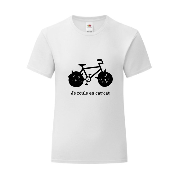 T-shirt léger - Fruit of the loom 145 g/m² (couleur) - cat-cat bike