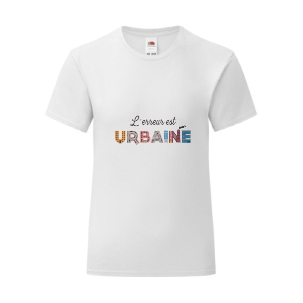 T-shirt léger - Fruit of the loom 145 g/m² (couleur) - L'erreur est urbaine