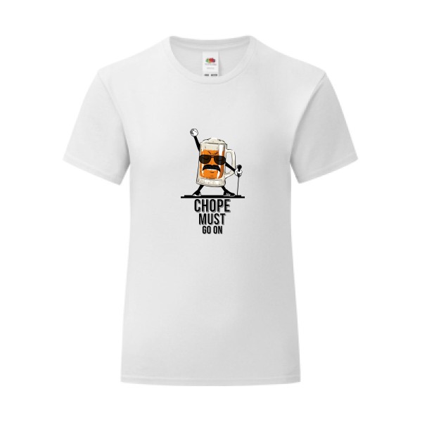 T-shirt léger - Fruit of the loom 145 g/m² (couleur) - CHOPE MUST GO ON