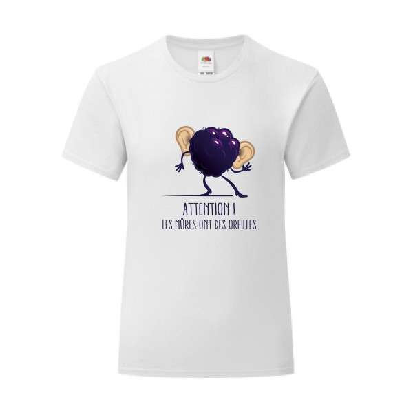 T-shirt léger - Fruit of the loom 145 g/m² (couleur) - Mûres