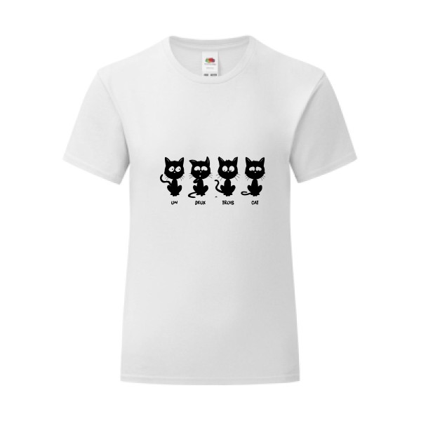 T-shirt léger - Fruit of the loom 145 g/m² (couleur) - un deux trois cat