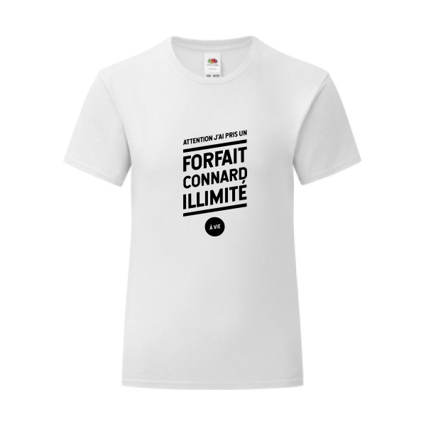 T-shirt léger - Fruit of the loom 145 g/m² (couleur) - Forfait connard illimité