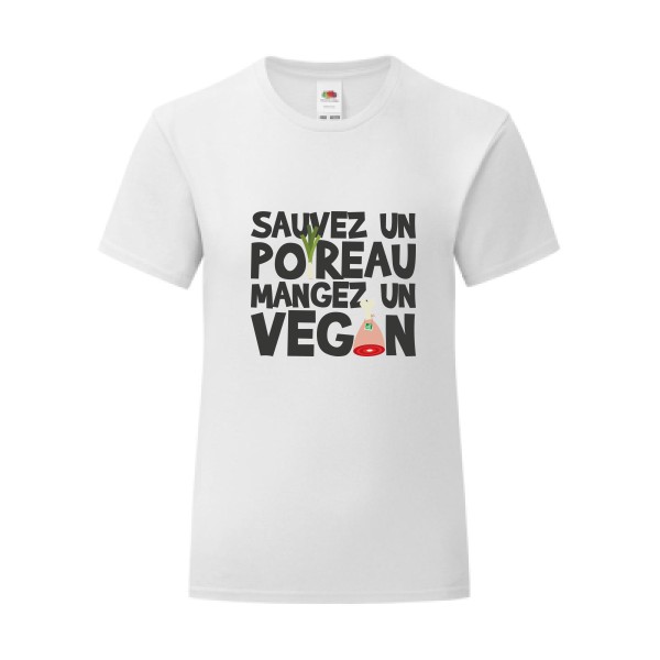 T-shirt léger - Fruit of the loom 145 g/m² (couleur) - vegan/poireau