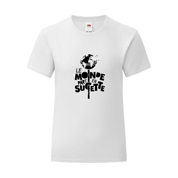 T-shirt léger - Fruit of the loom 145 g/m² (couleur) - Le Monde part en Sucette