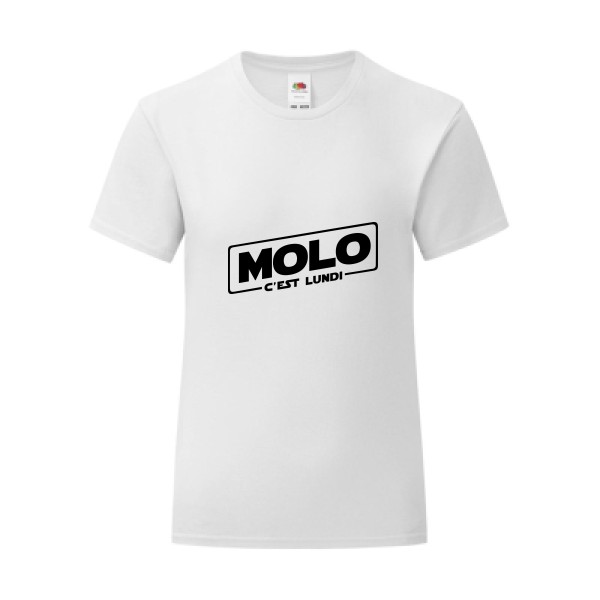 T-shirt léger - Fruit of the loom 145 g/m² (couleur) - Molo c'est lundi