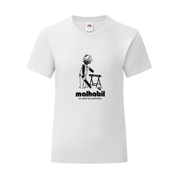 T-shirt léger - Fruit of the loom 145 g/m² (couleur) - Malhabil...