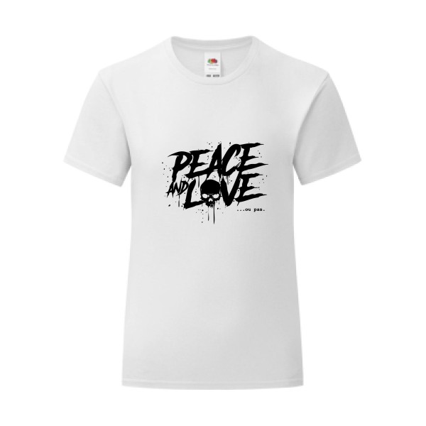 T-shirt léger - Fruit of the loom 145 g/m² (couleur) - Peace or no peace