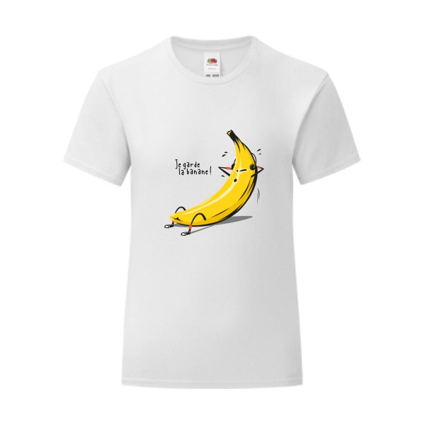 T-shirt léger - Fruit of the loom 145 g/m² (couleur) - Je garde la banane !