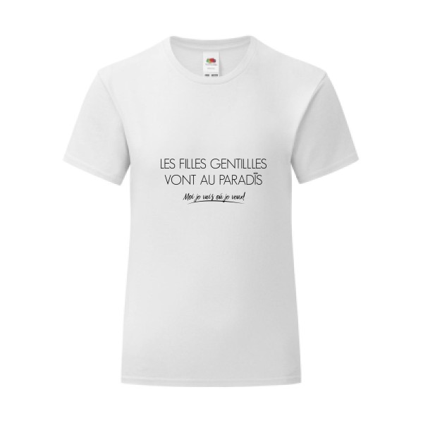 T-shirt léger - Fruit of the loom 145 g/m² (couleur) - les filles 