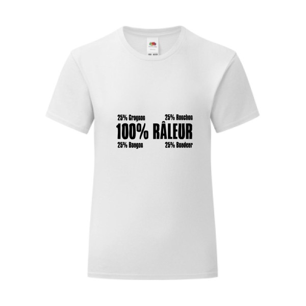 T-shirt léger - Fruit of the loom 145 g/m² (couleur) - Râleur