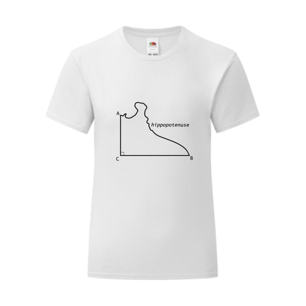 T-shirt léger - Fruit of the loom 145 g/m² (couleur) - Hippopotenuse