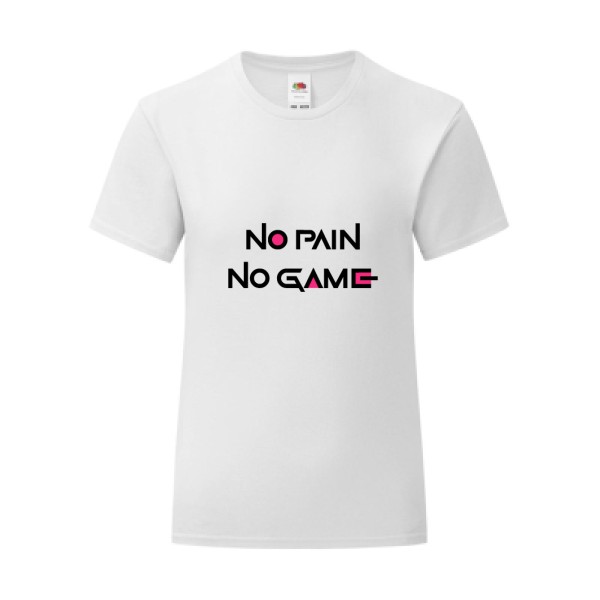 T-shirt léger - Fruit of the loom 145 g/m² (couleur) - NO PAIN NO GAME 
