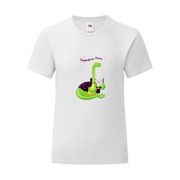 T-shirt léger - Fruit of the loom 145 g/m² (couleur) - Diplodocus Pocus