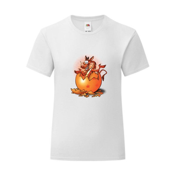 T-shirt léger - Fruit of the loom 145 g/m² (couleur) - Dragon surprise