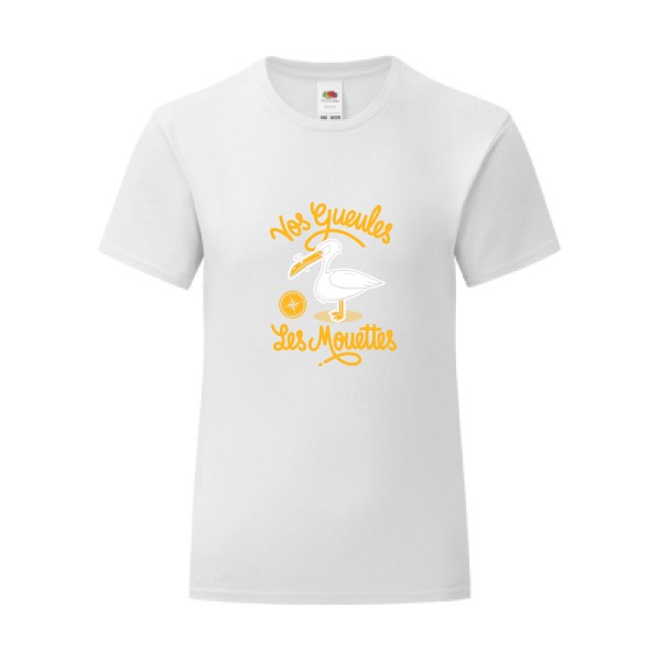 T-shirt léger - Fruit of the loom 145 g/m² (couleur) - Vos gueules les mouettes