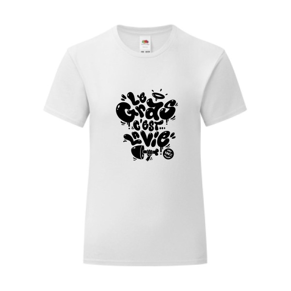 T-shirt léger - Fruit of the loom 145 g/m² (couleur) - Le gras c'est la vie