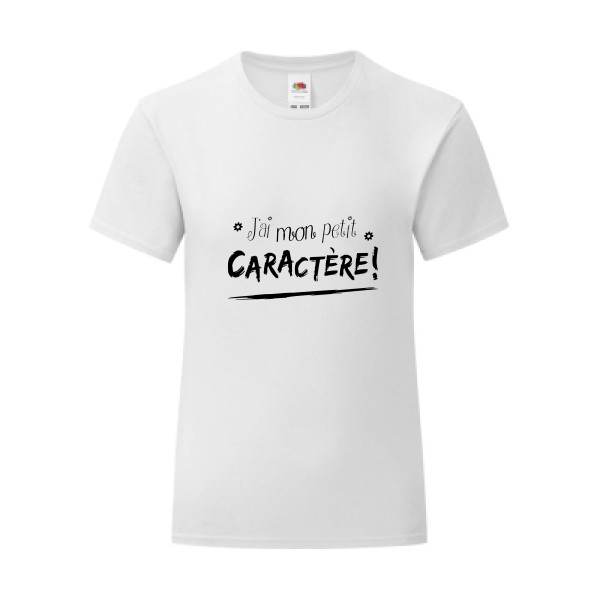 T-shirt léger - Fruit of the loom 145 g/m² (couleur) - J'ai mon petit CARACTÈRE !