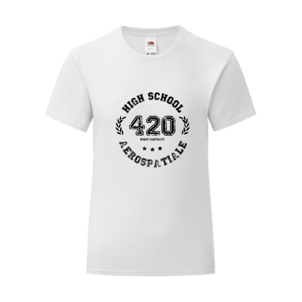 T-shirt léger - Fruit of the loom 145 g/m² (couleur) - Very high school