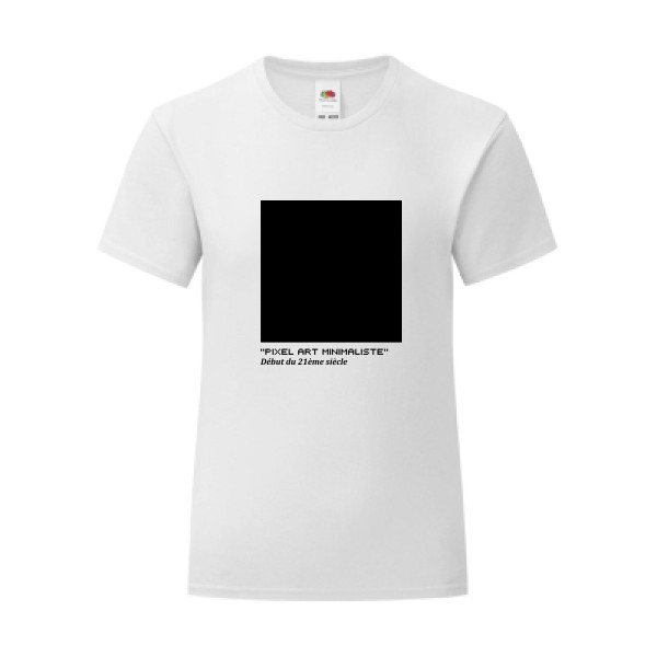 T-shirt léger - Fruit of the loom 145 g/m² (couleur) - Pixel art minimaliste