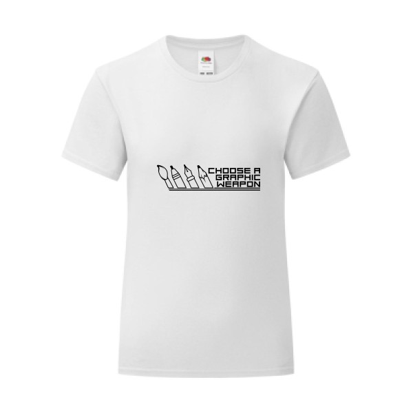 T-shirt léger - Fruit of the loom 145 g/m² (couleur) - Weapon Graphic