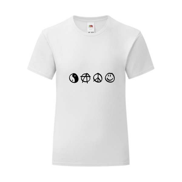 T-shirt léger - Fruit of the loom 145 g/m² (couleur) - circles power