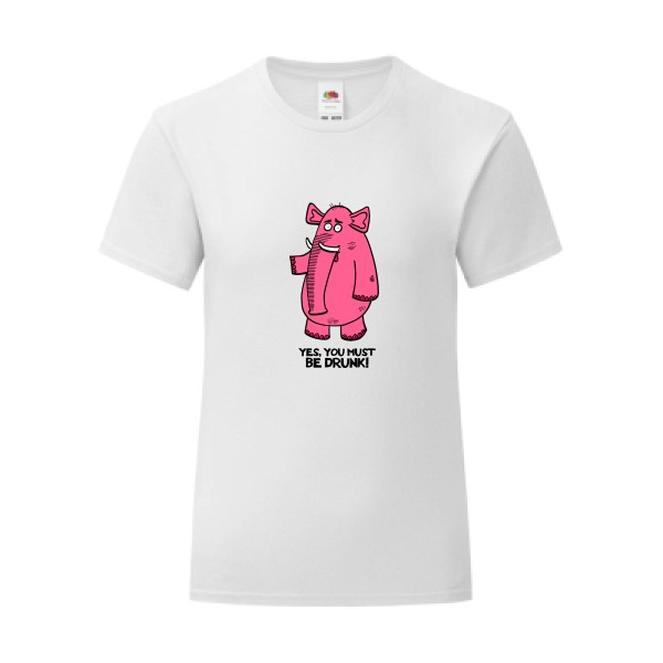 T-shirt léger - Fruit of the loom 145 g/m² (couleur) - Pink elephant