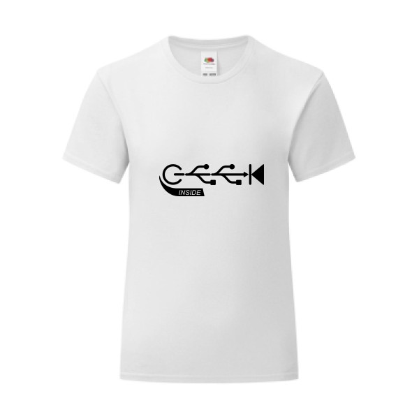 T-shirt léger - Fruit of the loom 145 g/m² (couleur) - Geek inside