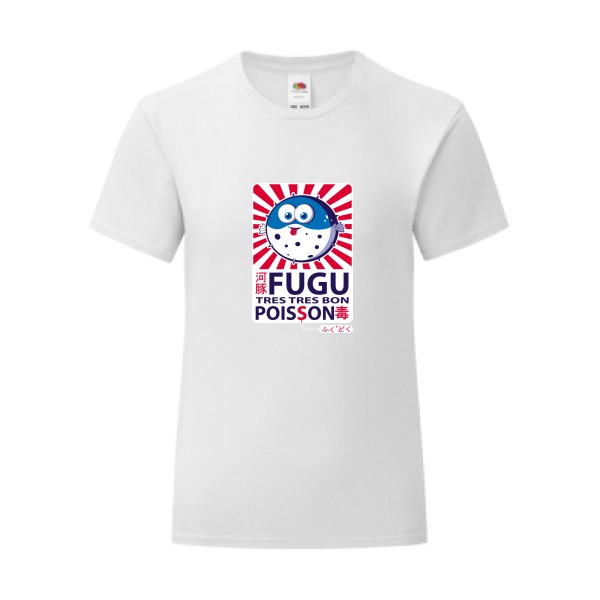 T-shirt léger - Fruit of the loom 145 g/m² (couleur) - Fugu