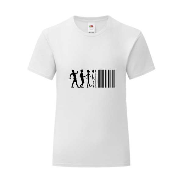 T-shirt léger - Fruit of the loom 145 g/m² (couleur) - code barre