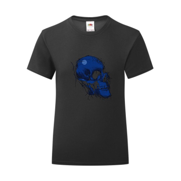 T-shirt léger - Fruit of the loom 145 g/m² (couleur) - Maiden skull