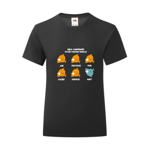 T-shirt léger - Fruit of the loom 145 g/m² (couleur) - Mieux comprendre votre poisson bubulle