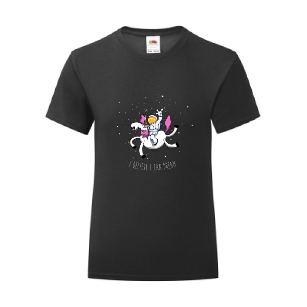 T-shirt léger - Fruit of the loom 145 g/m² (couleur) - Space Rodéo Licorne