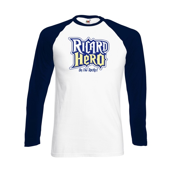 RicardHero Tee shirt apero -Fruit of the loom - Baseball T-Shirt LS