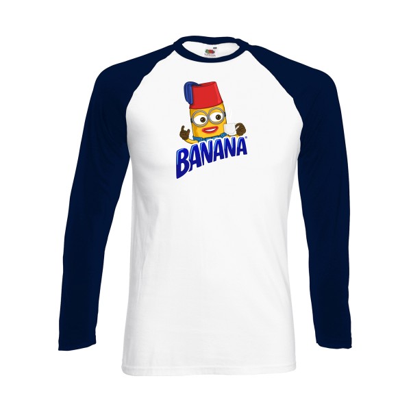 T-shirt baseball manche longue Homme vintage - Banana - 
