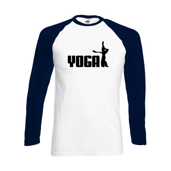 T-shirt baseball manche longue Homme original - YOGA - 