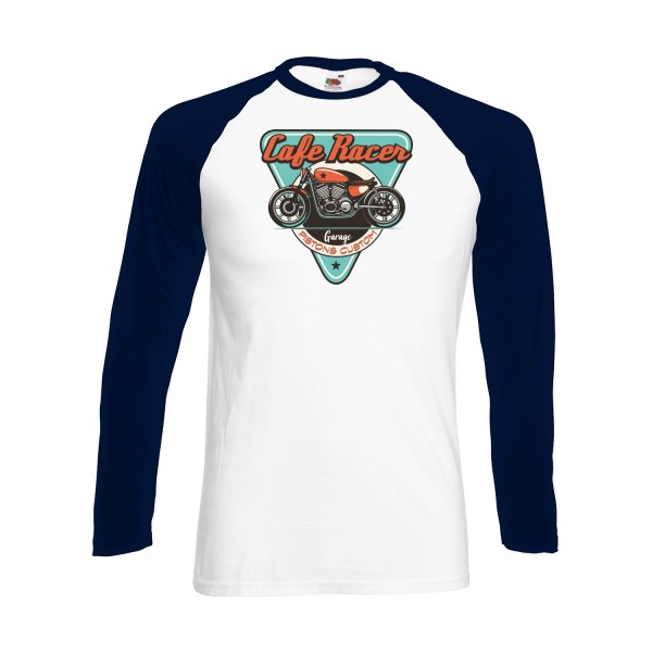 CAFE RACER -Fruit of the loom - Baseball T-Shirt LS -vêtements originaux Homme-