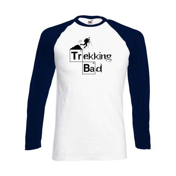 Trekking bad - T-shirt baseball manche longue  - Vêtement original -