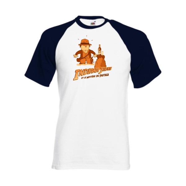 Indiana - T-shirt baseball Homme alcool - Fruit of the Loom - Baseball Tee - thème alcool et parodie-