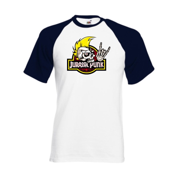 Jurassik Punk- Tee shirt punk-Fruit of the Loom - Baseball Tee
