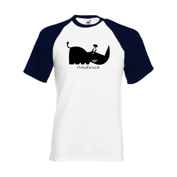 T-shirt baseball rigolo Homme  - Rhino - 
