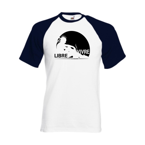 T-shirt baseball - Fruit of the Loom - Baseball Tee - free