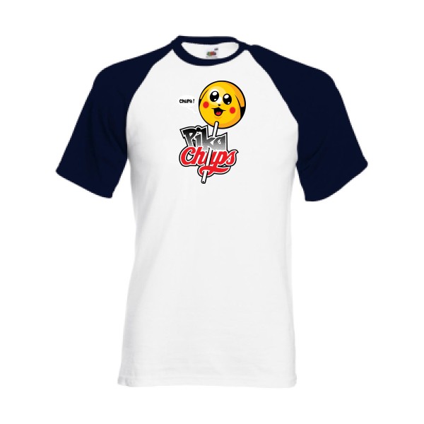 Tee shirt vintage - Pikachups -Fruit of the Loom - Baseball Tee
