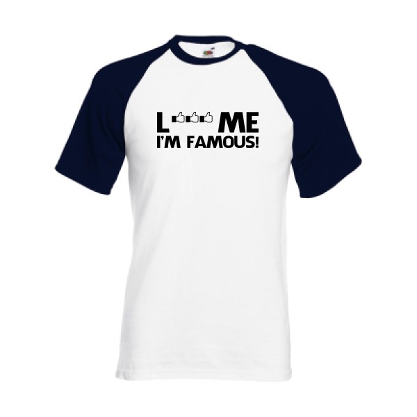T-shirt baseball original Homme  - Famous - 