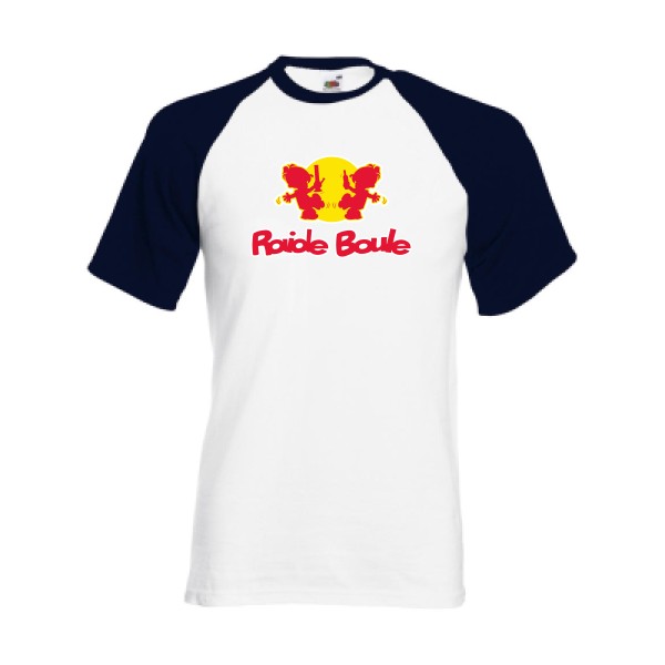 RaideBoule - Tee shirt parodie Homme -Fruit of the Loom - Baseball Tee