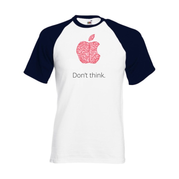 Lobotomie - T-shirt baseball parodie marque Homme  -Fruit of the Loom - Baseball Tee - Thème original et parodie -