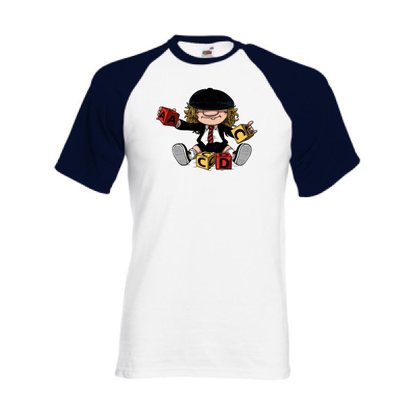 ACDC - T-shirt baseball  -Le tee-shirt rock original -