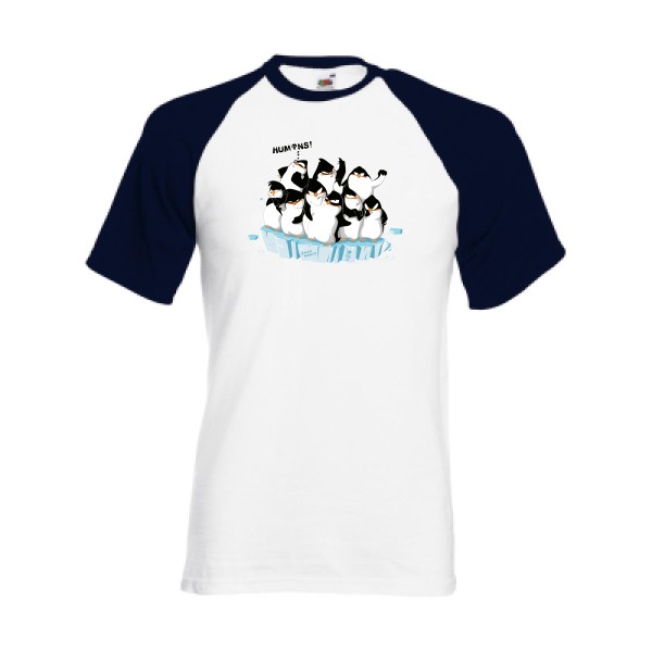 F**king humans ! - T-shirt baseball ecolo  - modèle Fruit of the Loom - Baseball Tee -thème original -